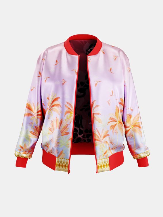 reversible bomber jacket women's