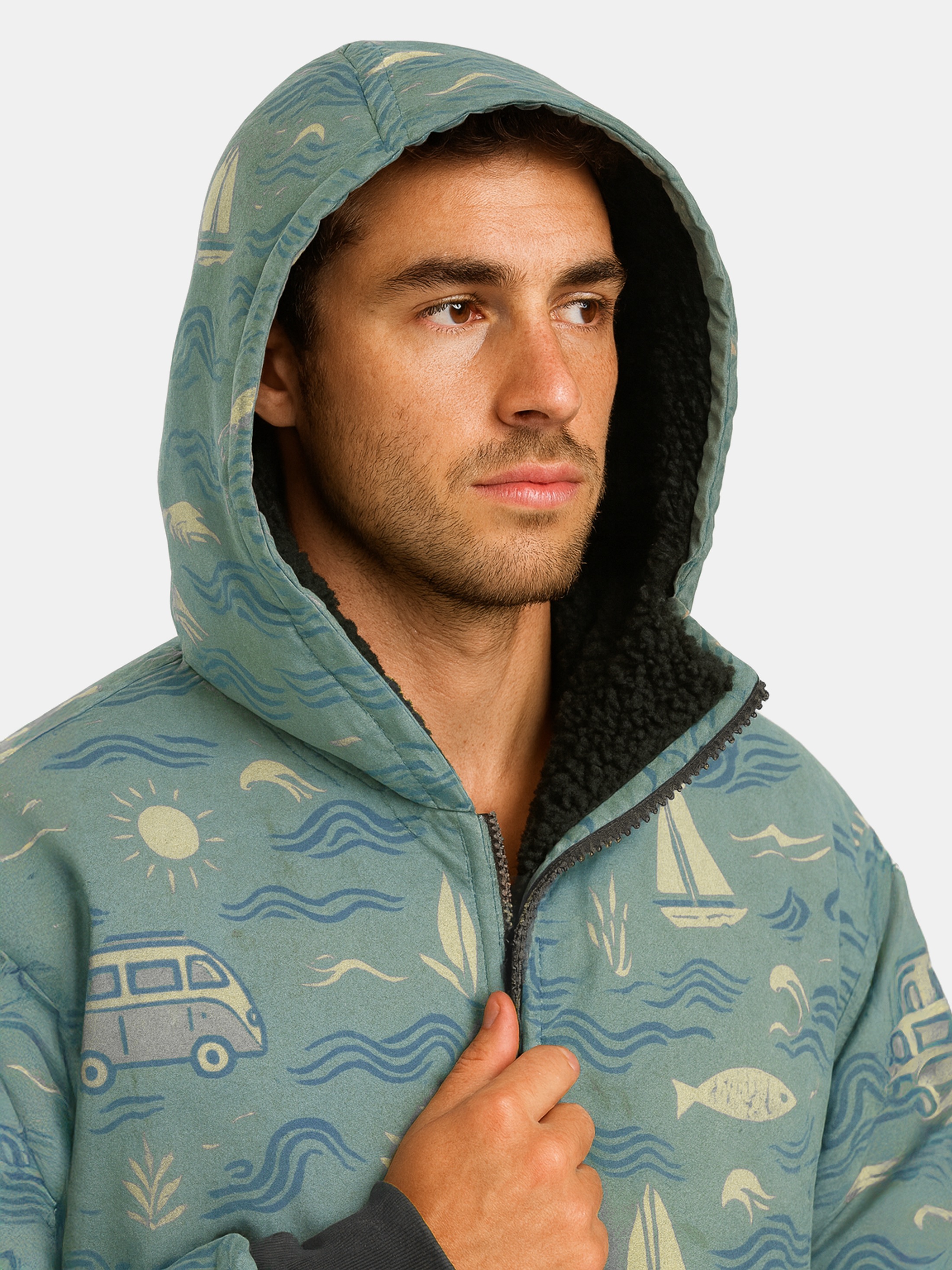 waterproof changing robe fleece