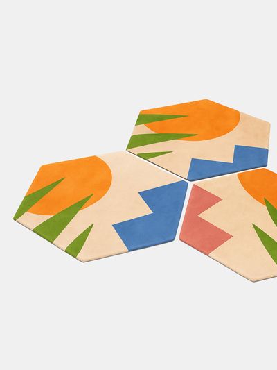 custom hexagon rugs