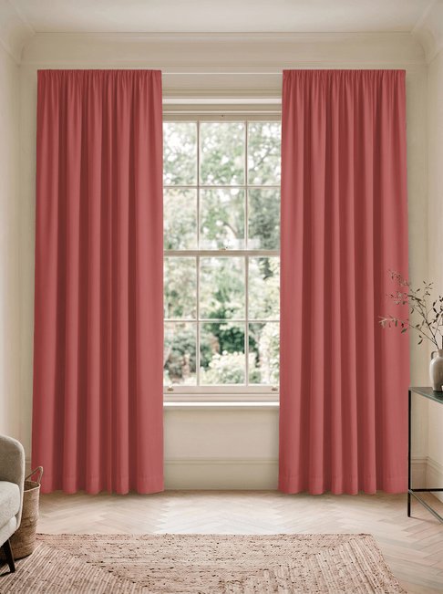 Red Chenille Wire Hanging Curtains
