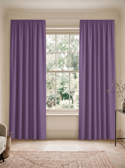 Purple Chenille Wire Hanging Curtains