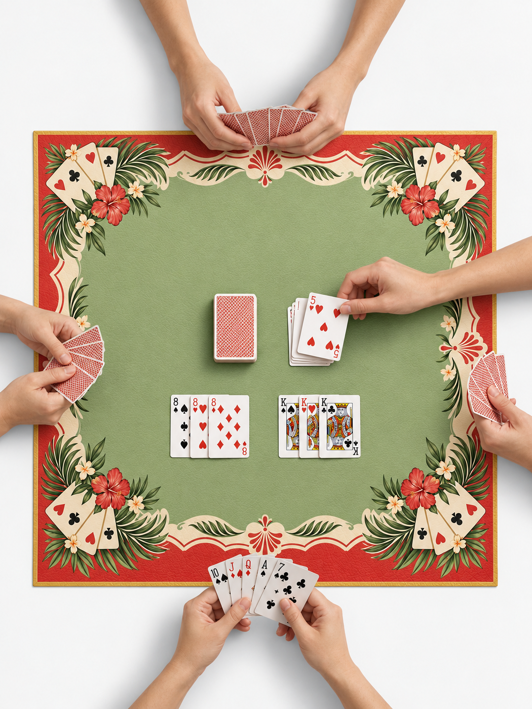 custom canasta mat