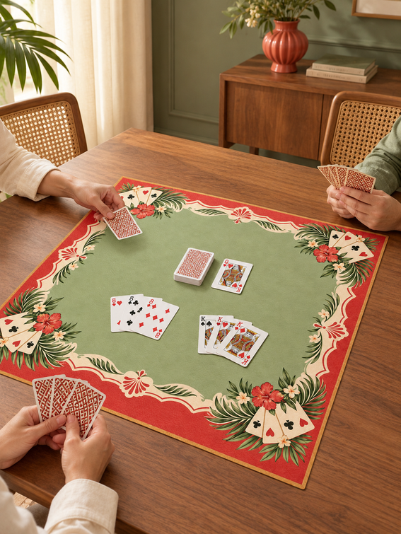 custom canasta mat