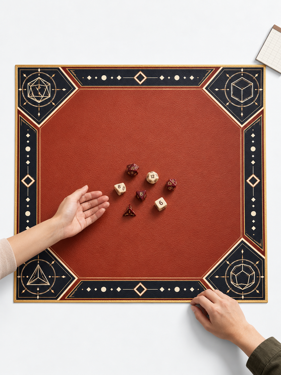 custom dice mat