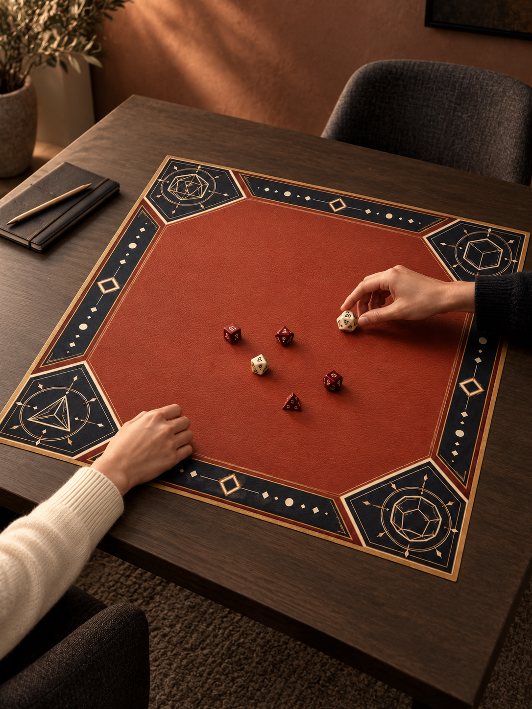 custom dice mat