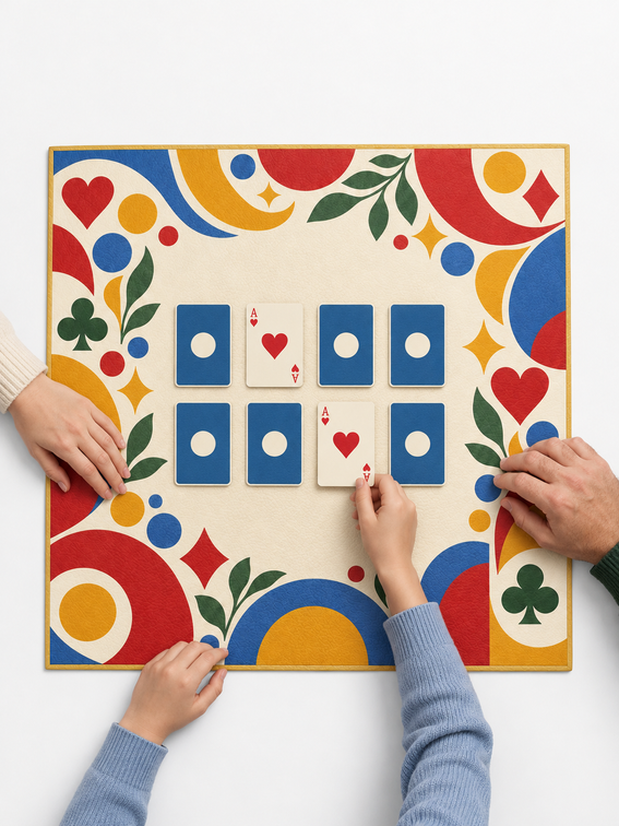 custom family card game mat