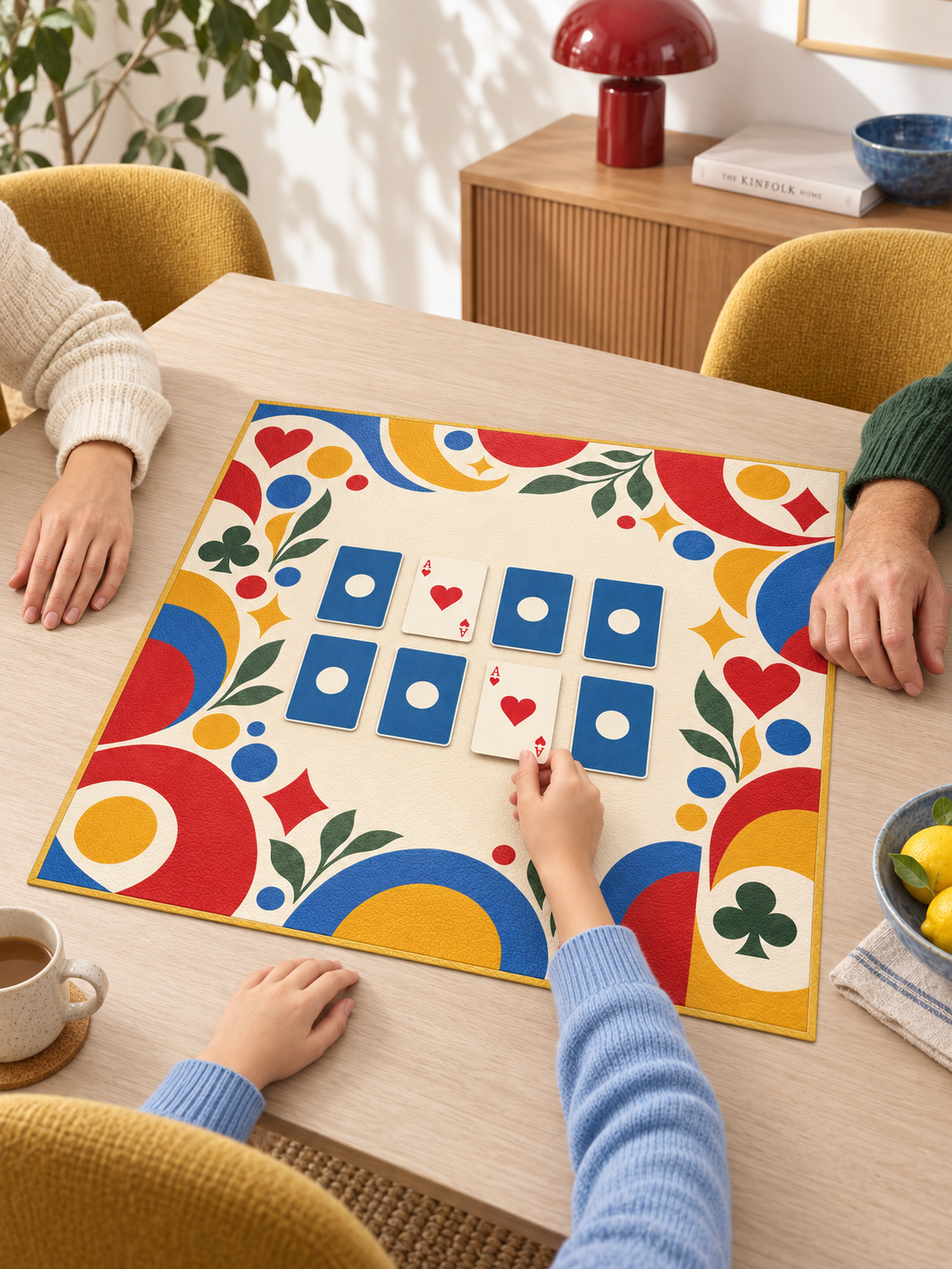 custom family card game mat