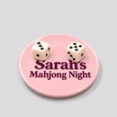 personalised mahjong dice dish