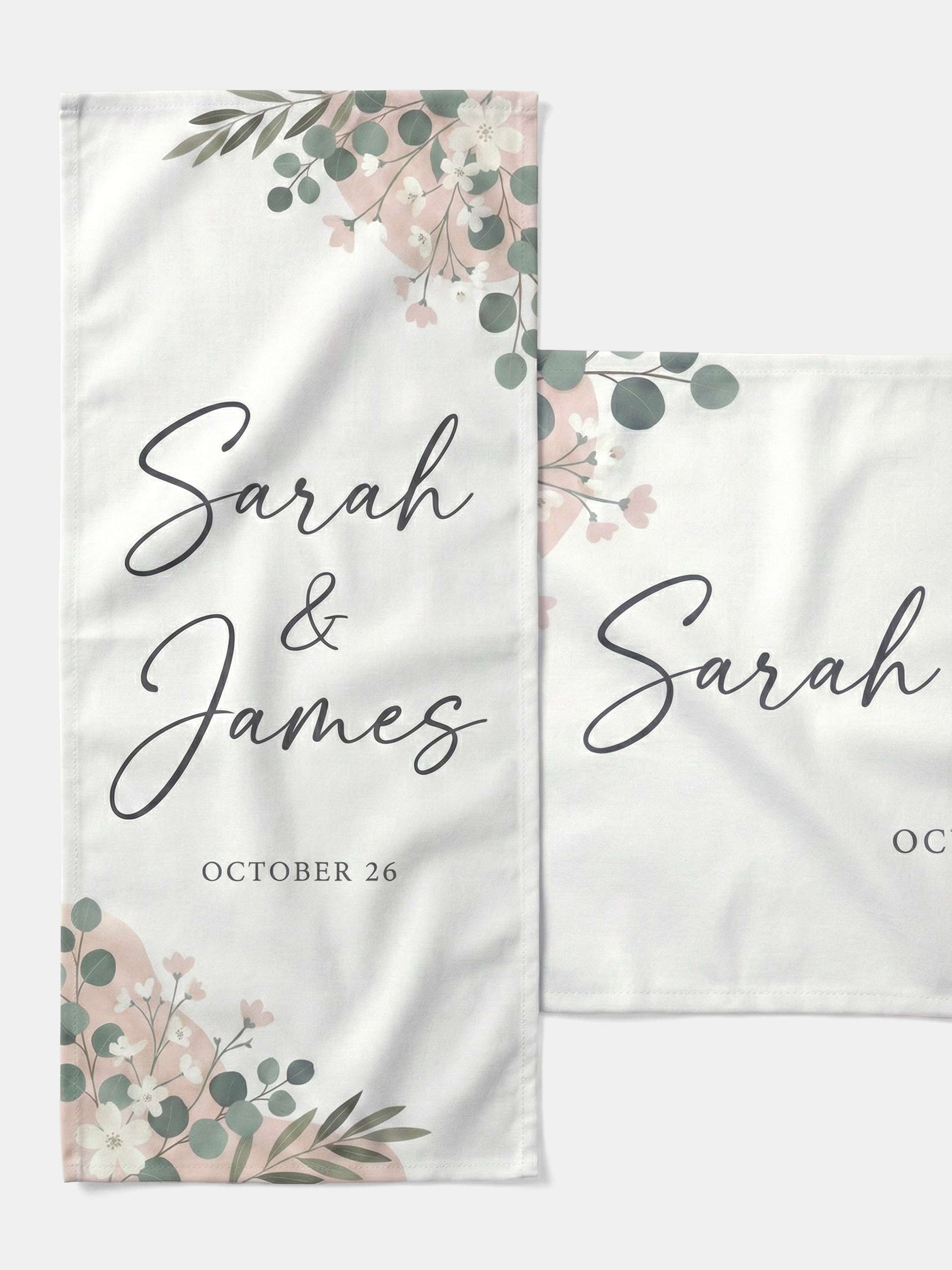 personlig banner för bröllop