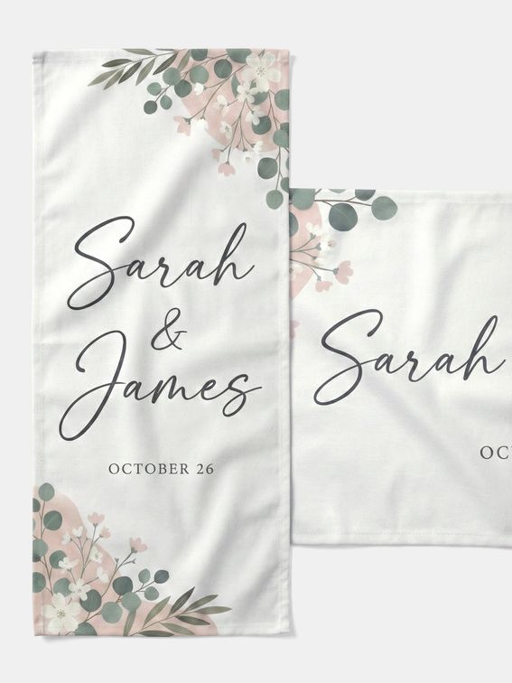 personlig banner för bröllop