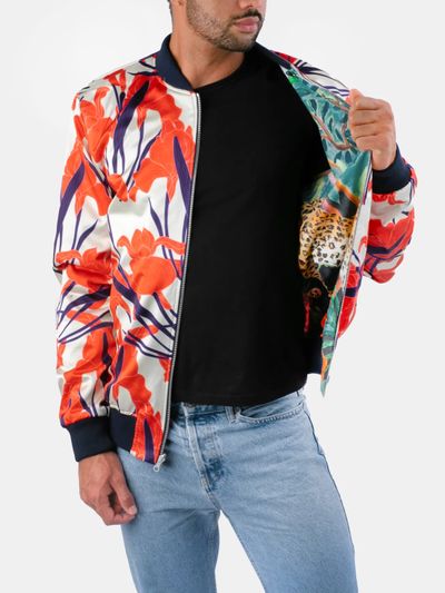 men's reversible bomber jacket