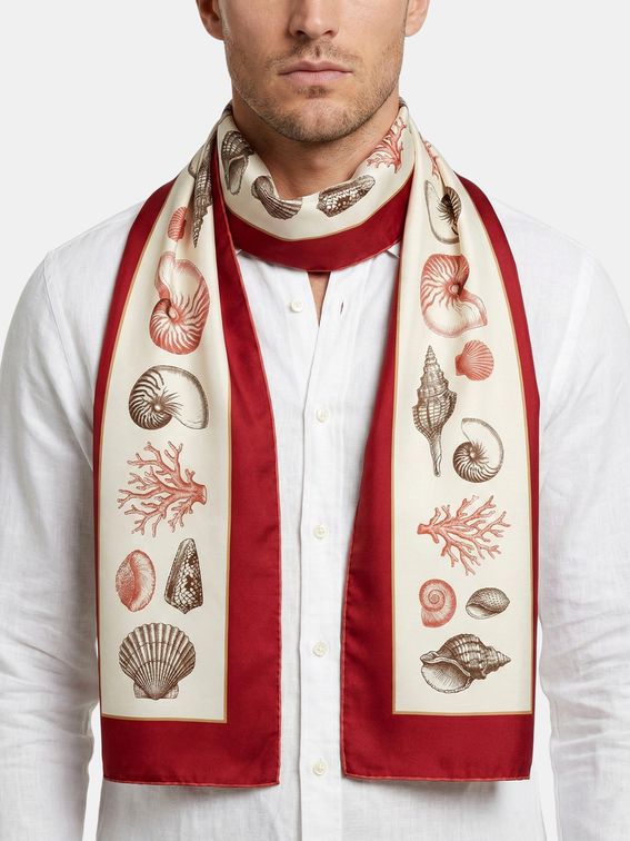 Personalised silk scarf