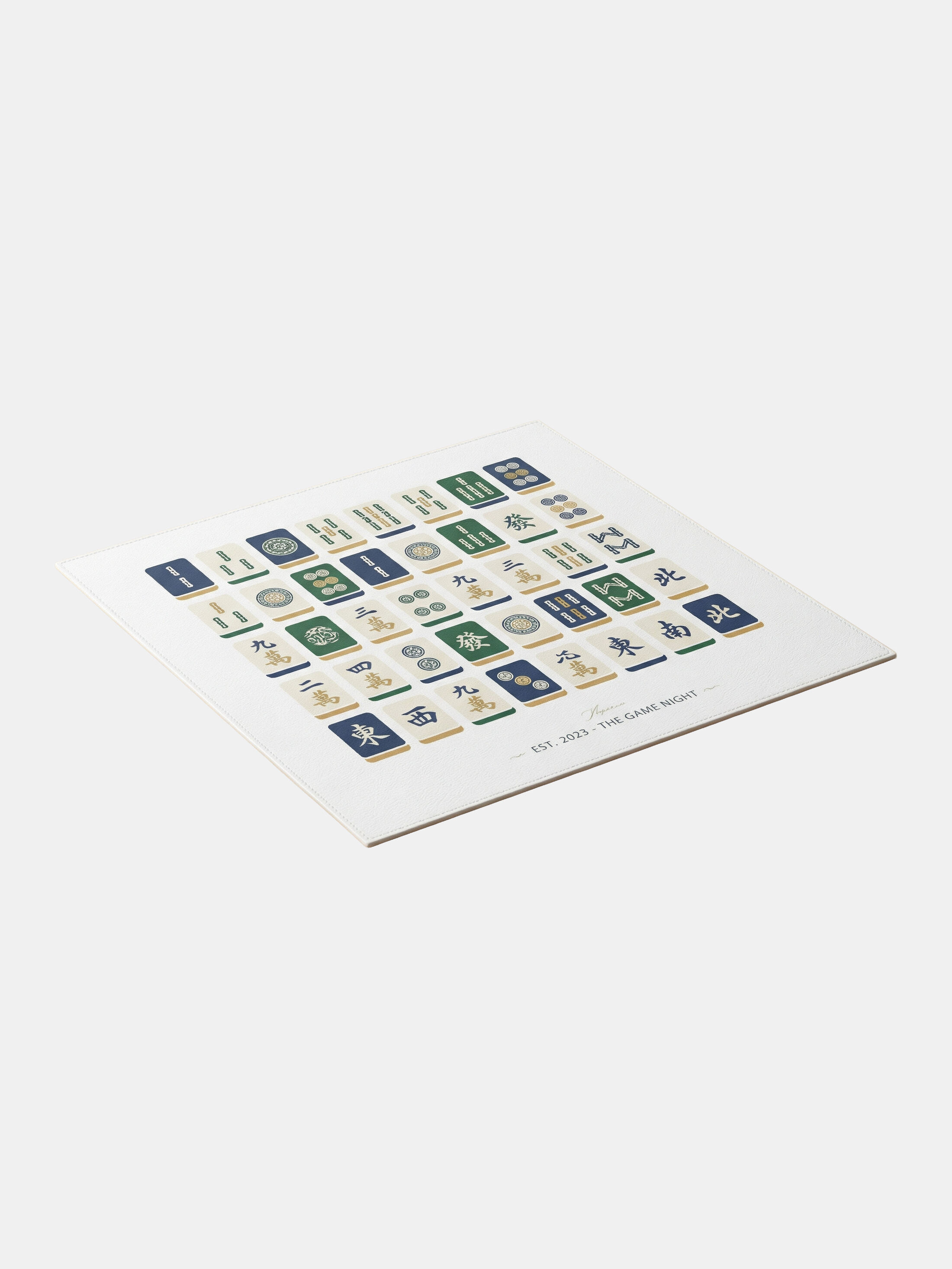 Personalized mahjong table mats