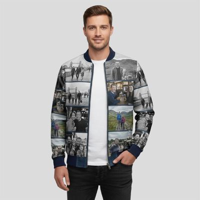 Personalisierte Herren-Jeansbomberjacke