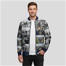 Personalized Men's Denim Bomber Jacket
