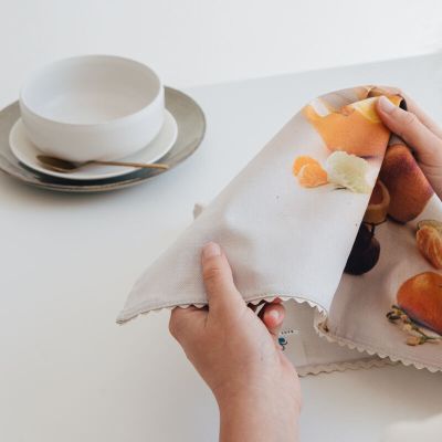 personalised photo tea towel