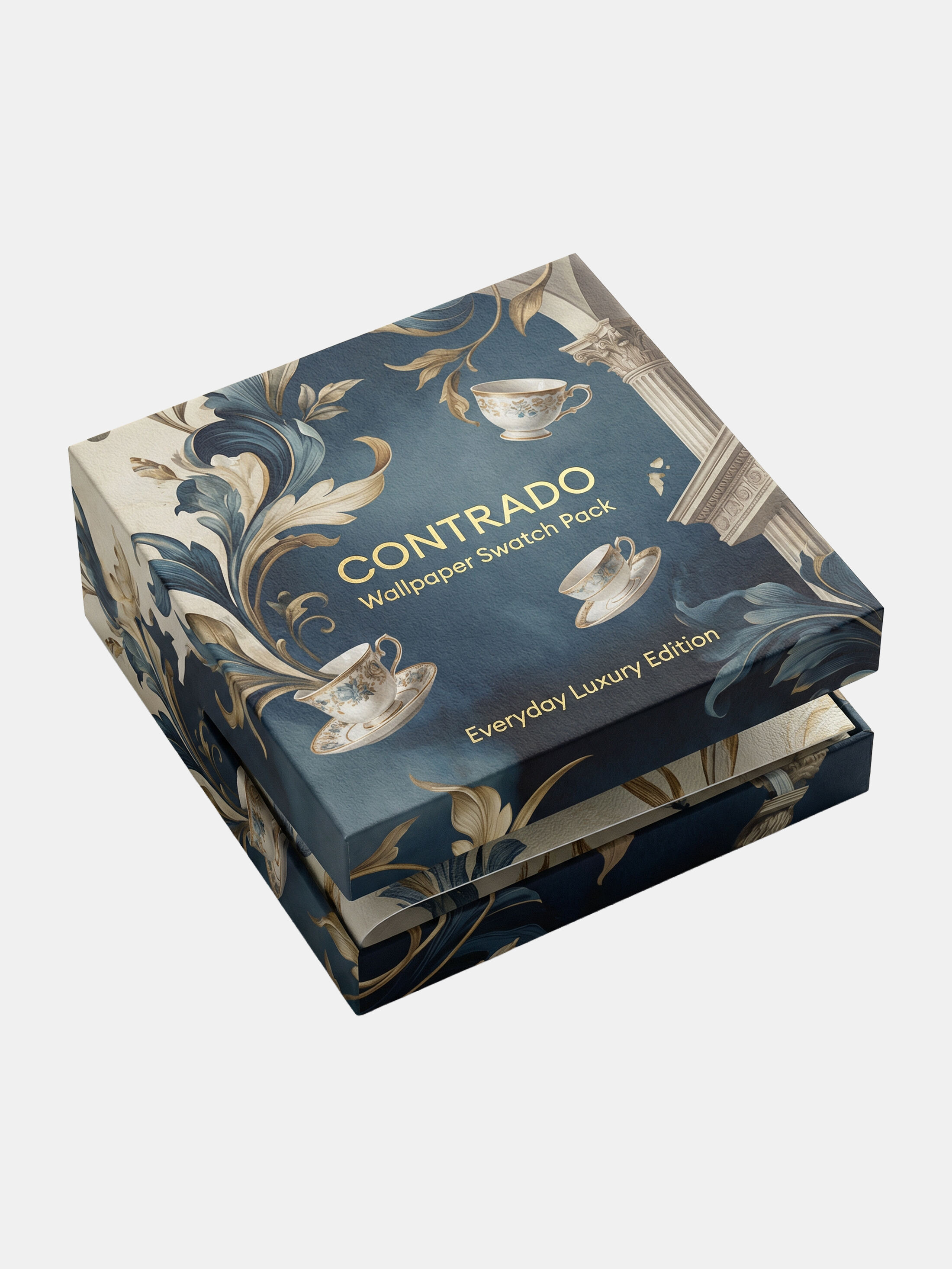 wallpaper sample pack with a pre-printed pattern