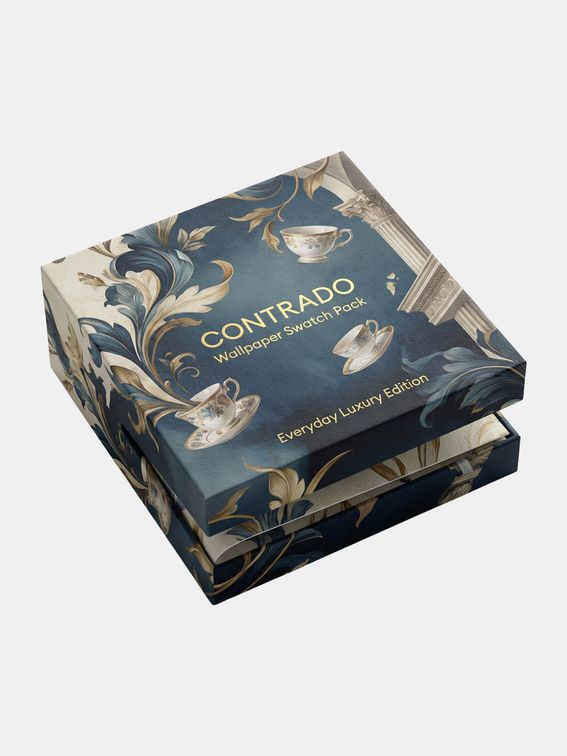 wallpaper sample pack with a pre-printed pattern