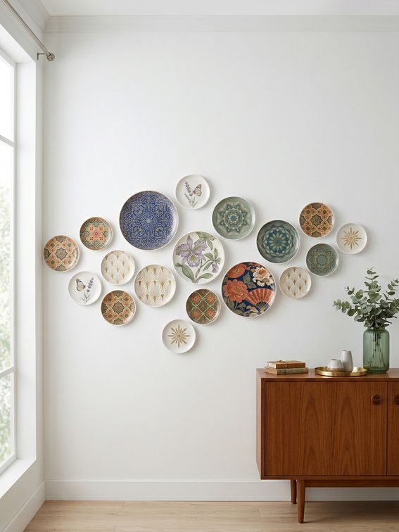 printed plates for the wall