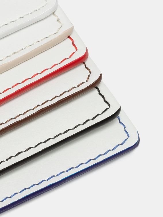 leather bookmark edge painting