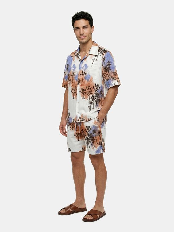 Printed Drawstring Shorts