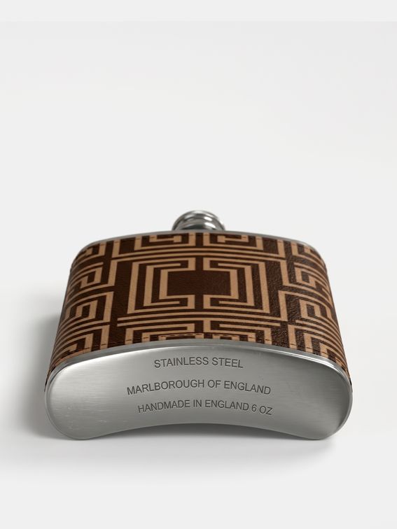 bottom of custom hip flask