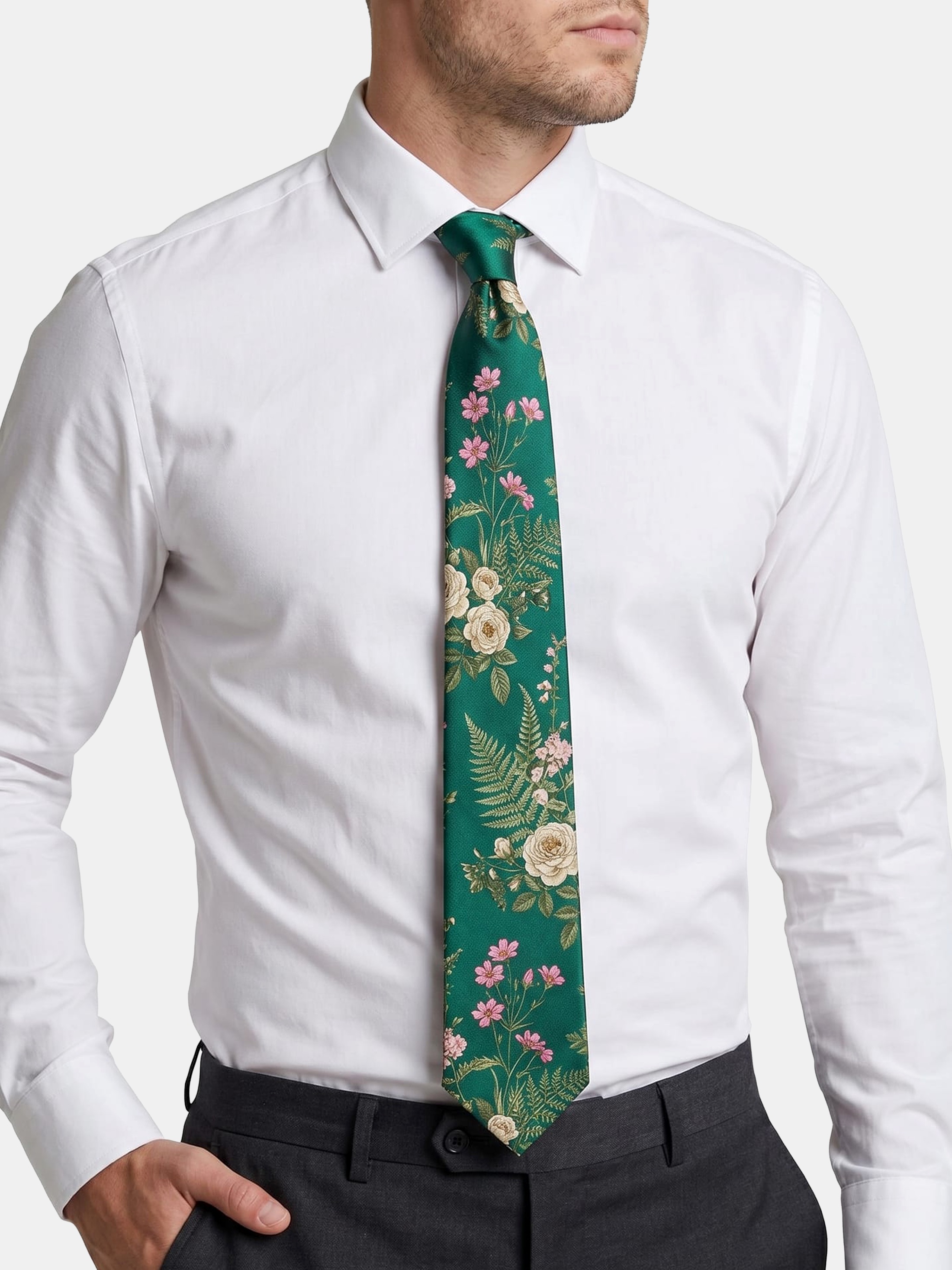 Custom Silk Tie front