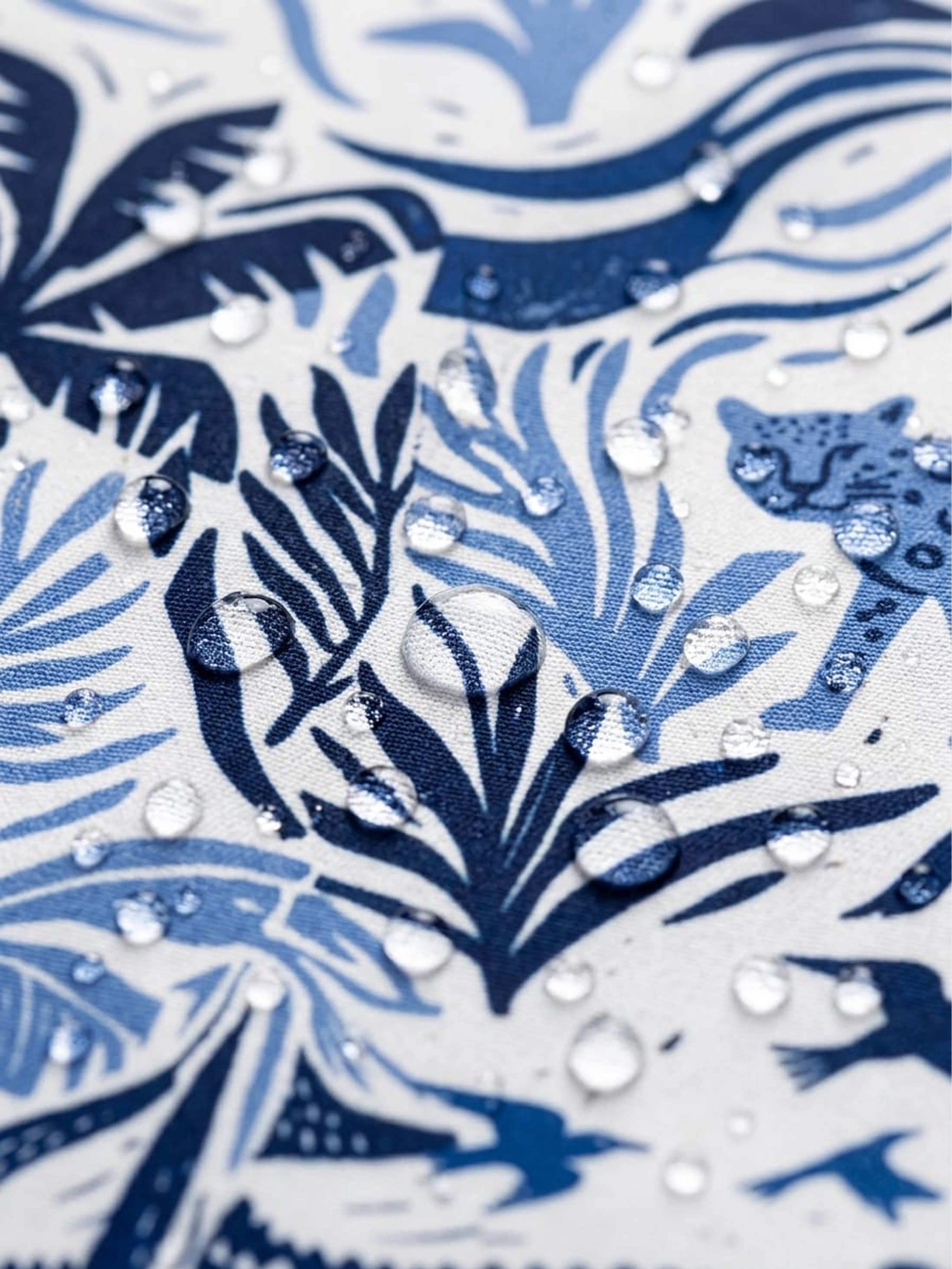 printed beach shorts detail shot