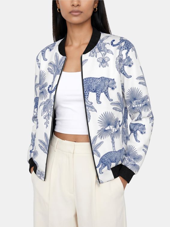 zip bomber jacket women's