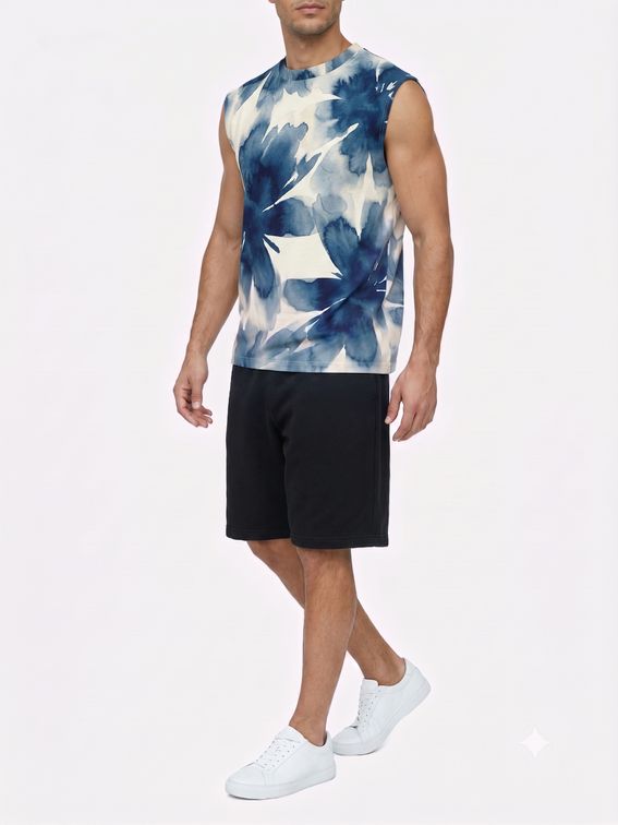 mens custom sleeveless shirt