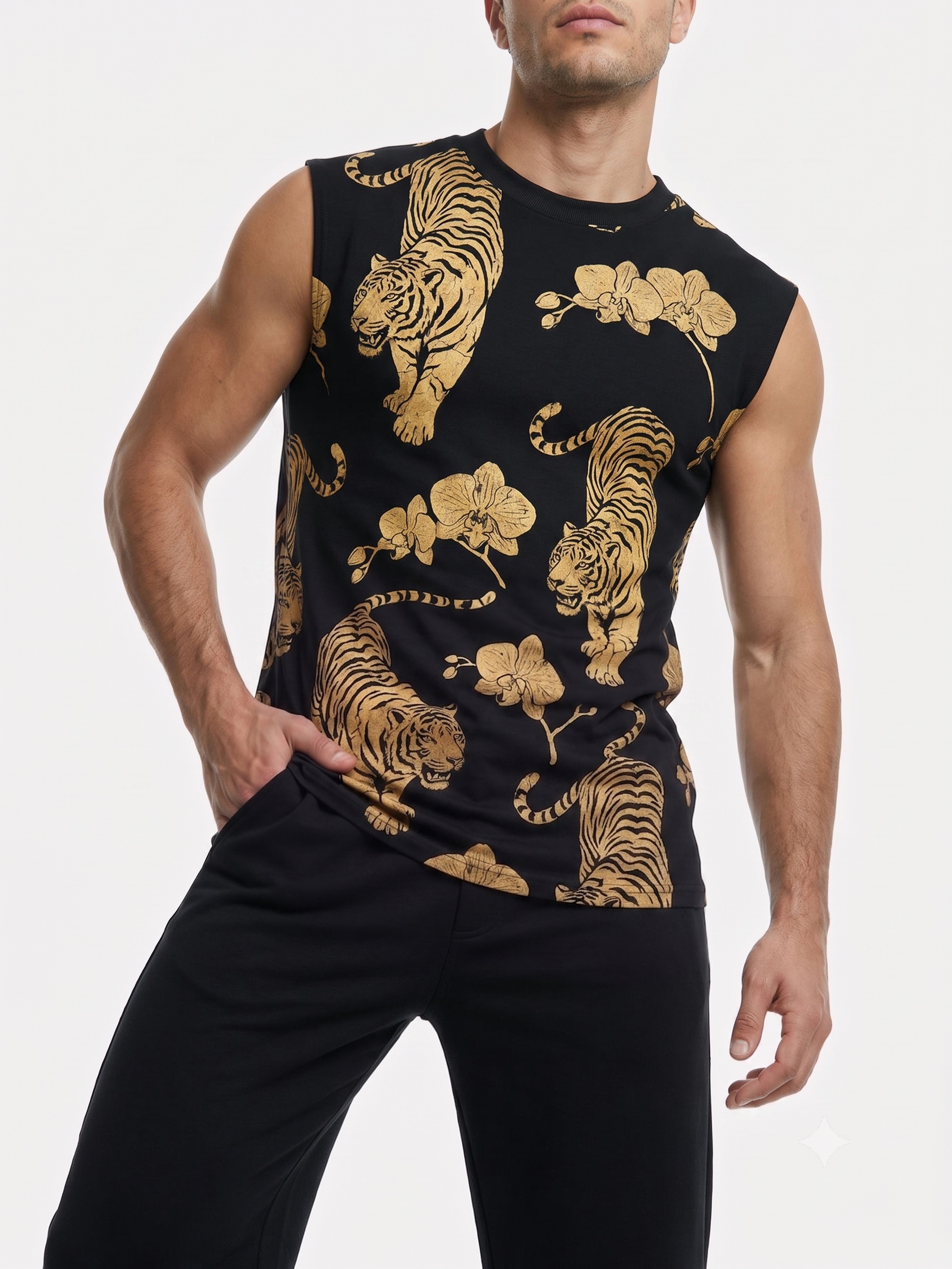 mens custom sleeveless shirt
