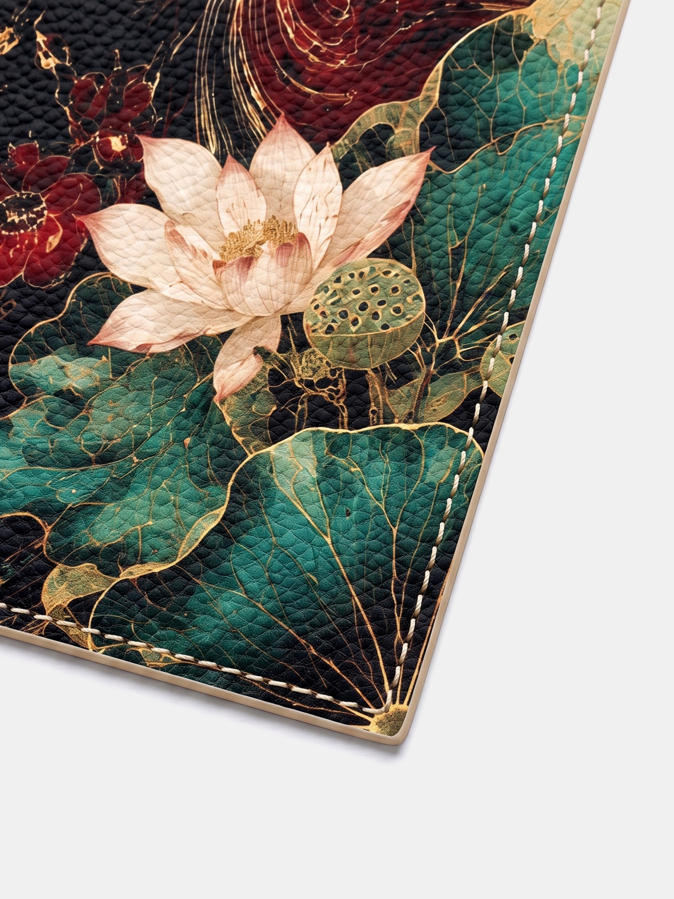 custom leather mahjong mat