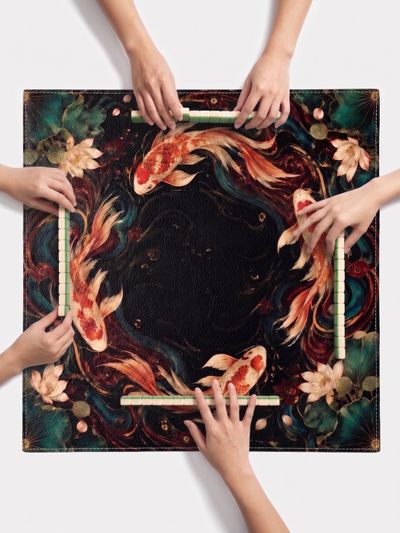Anpassad läder Mahjong matta