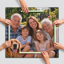 Photo leather mahjong mat