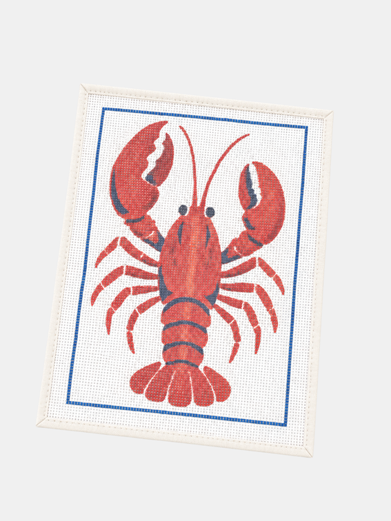 needlepoint with bias edging
