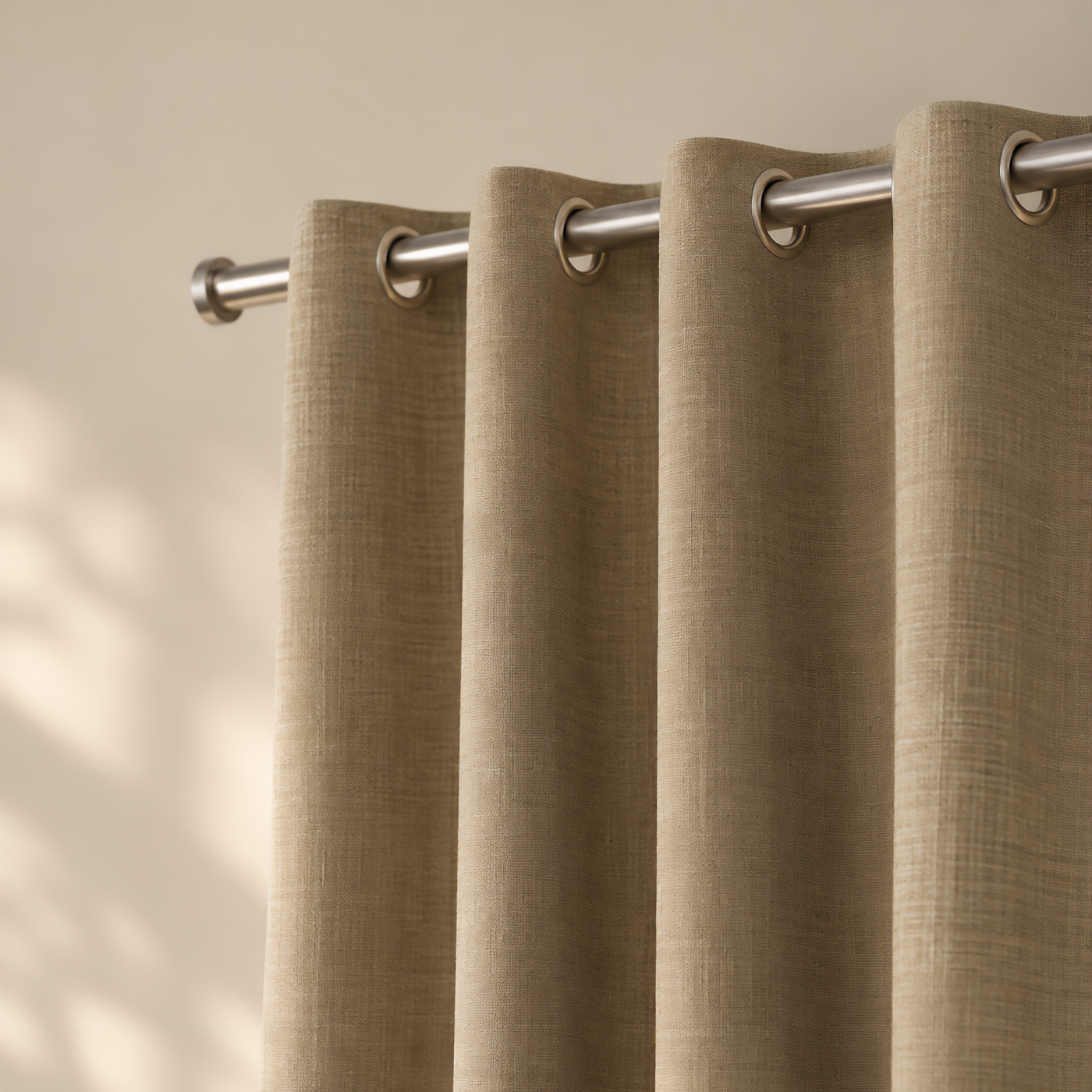 made to measure beige curtains