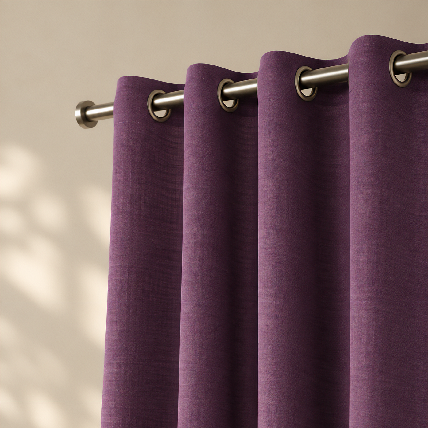 made to measure purple curtains