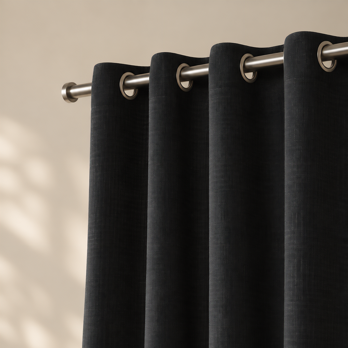 made to measure black curtains