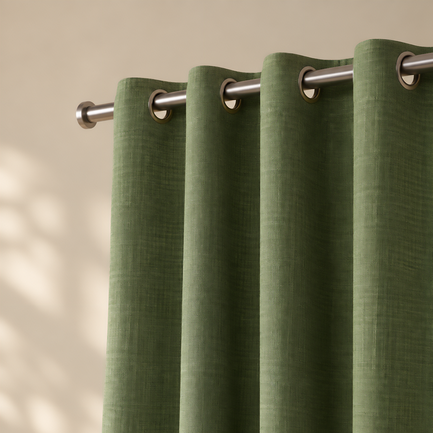 made to measure green curtains
