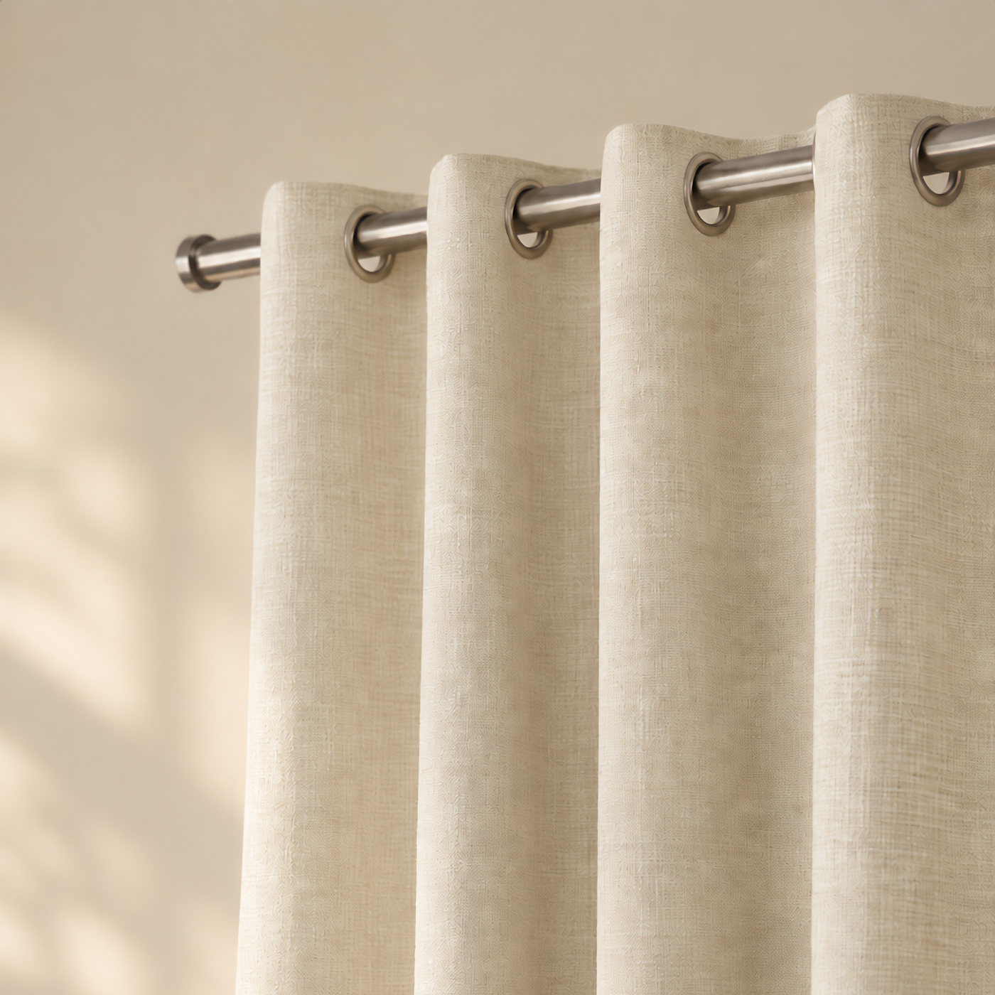 cream curtains
