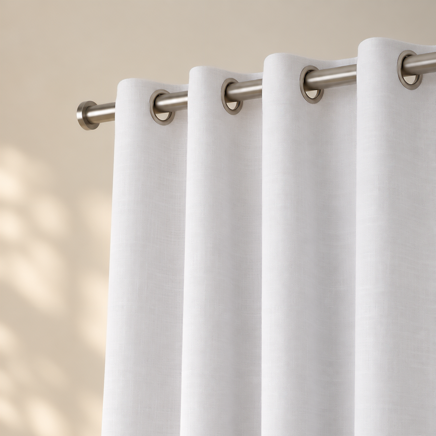made to measure white curtains
