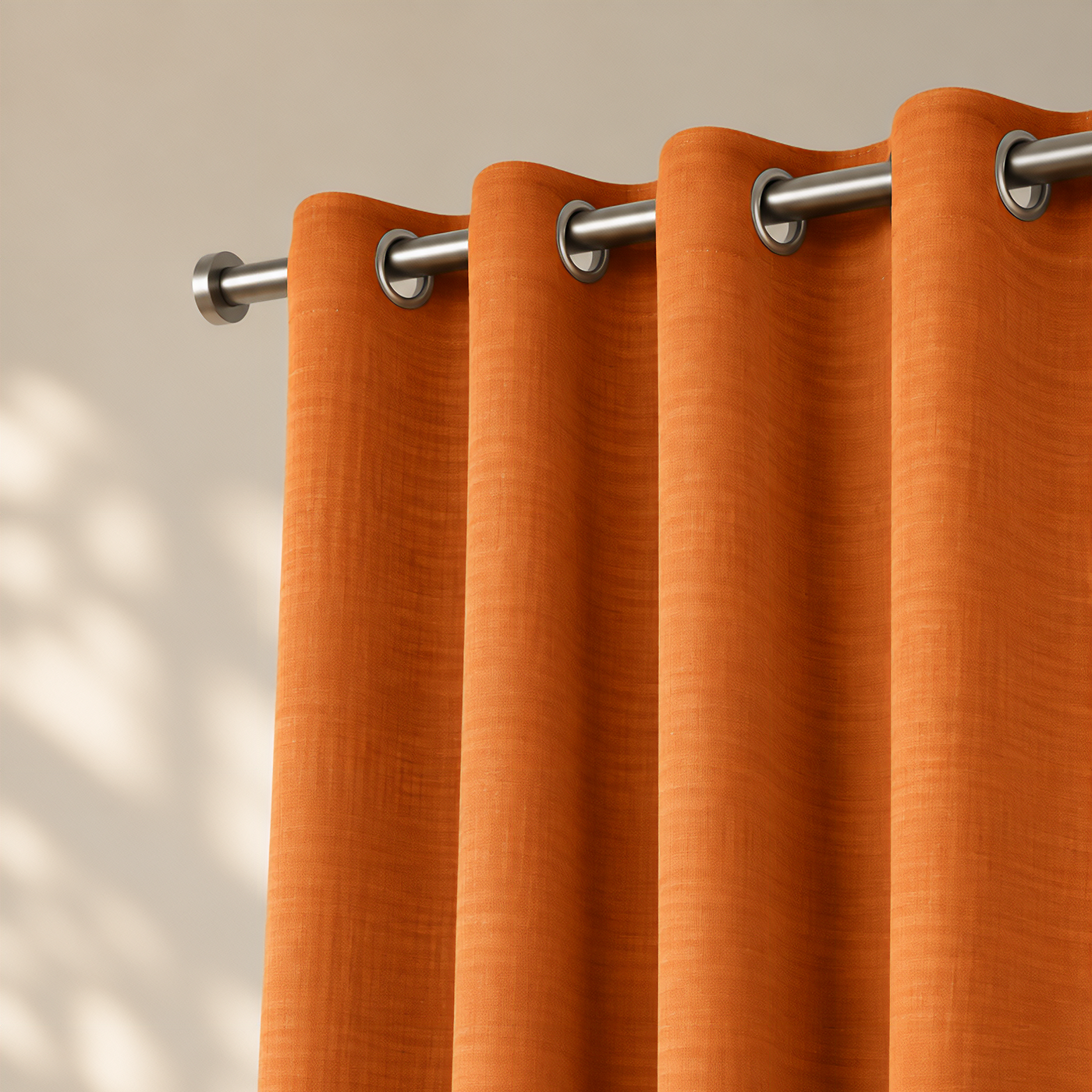made to measure orange curtains